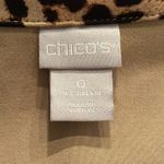 Chico's Chico’s Cheetah Print Button Front Shirt Jacket Photo 12