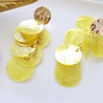 ZARA New!  Natural Shell Earrings Photo 1