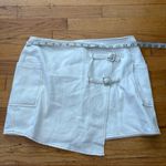 White Fox Boutique White Fox White Mini Skirt Size Medium Photo 1