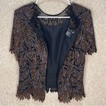 Laurence Kazar Imperfect vintage silk beaded top Paris-New York medium large Photo 2