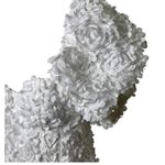 ASOS LUXE 3D floral corset mini dress with puff sleeves in white sz 6 Photo 6