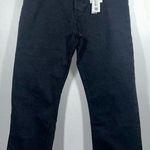 ZARA The Dreed Flare Jeans Button Fly Black Slim Fit High Rise Crop Raw Hem 12 Photo 0