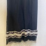 Hale Bob Black White Delicate Slip Dress Lace EUC Sz Sm Surplice V-Neck Line Photo 2