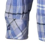 Woodland Creek Women's Long Sleeve Blue and White Plaid Shirt, XL Photo 3