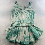 Vtg 90s In Gear L Large Tunic Top Dress Tie Dye USA Whimsy Fairycore Balletcore Green Photo 8