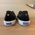 Kate Spade Keds Black Glitter slip on shoes Size 9.5 Photo 8