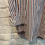 Stateside Women's Size Small Red/White/Blue Stripe Button Down Casual Shirt Photo 3