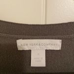 NWOT New York & Company women’s gray diamond checkered button cardigan sweater Size M Photo 3