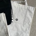 Lululemon  Tote Bags Set Black White Reusable Shopping Bag Set of 3 Photo 2