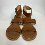 Michael Kors Amos gladiator Sandals brown leather women’s size 9.5 summer preppy Photo 1