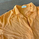 Babaton  aritzia 100% silk orange button down shirt Photo 2