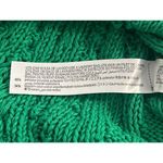 ZARA  Women's Green Crochet Cable Knit Short Sleeve Crop Sweater Top Size S Photo 3