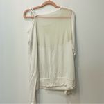 Pure Barre  white one sleeve white active shirt sz Medium Photo 3