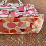Coach Y2K Daisy Kaleidoscope Print Emma Tote Bag Pink White Large Shoulder Bag Photo 14