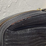 Anne Klein Double Chain Strap Shoulder Bag Black Gold Photo 9