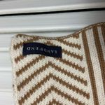 Lands' End Knit beige stripe 74x8 NWT scarf Photo 3