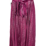 Lulus Lulu’s Charlize Magenta Striped Purple Halter Midi Dress Sz XS NWT Photo 10