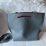 Sondra Roberts  Gray Blue Modern Hand Bag Crossbody Tote Photo 0
