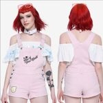 Disney  The Little Mermaid Ariel Shortalls Overalls size M Medium Photo 1