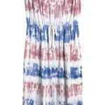 Caution to the Wind NWOT  Tie Dye Jumpsuit Romper Cropped Blue‎ Pink White Small Photo 0