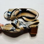 Aquatalia Women's Slingback Snake Print Sandal Multicolor Brown Black Size 5 Photo 7