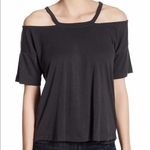 Harlowe & Graham Cold Shoulder Cutout Shirt Gray Size L Photo 0