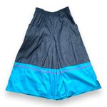 Vintage 90s Southwestern Appliqué Denim Button Up Shirt Gaucho Pants Set Medium Blue Photo 10