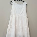SANCIA Anthropologie Lea Summer Off White Tiered Dress Size Small 1969 Photo 2