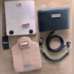 Good condition o pocket with 2 interchangeable flaps and handle. Black Photo 6