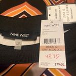 Nine West NWT  Elderberry Cognac Stretch Scuba Boatneck Solid Panel Shift Dress - Photo 7