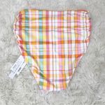 Bleu Rod Beattie High Waisted Pastel Plaid Bikini Bottom Ruched Retro Size 6 New Photo 3