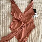 Forever 21 Rust Ginger Vneck Bodysuit Photo 3