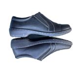 EastLand  Black Zippered Slip On Business Casual Memory Foam Clog Shoes Photo 7