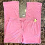 Juicy Couture 👑🩷 Pink Velvet Fleece Pants with Rhinestone Detail Y2K XL Photo 3