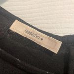 Sessùn+ Black Patterned Short Sleeve Casual DRAWSTRING waist Dress Basic Size M Photo 8