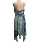 Boston Proper  Watercolor Chiffon Slip Dress Photo 5