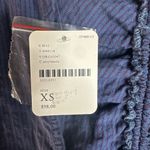 Free People Tie Back Poplin Top Open Back blue size Extra small Photo 4