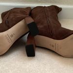 STAUD  Brown Suede Pointed Toe Knee High Boots Photo 5