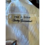 Rag and Bone Rag‎ & Bone Shirt Women Medium White Organic Pima Cotton Long Sleeve Tee Preppy Photo 7