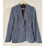 BCBG MaxAzria Women's 2PC Suit Size M/One-Button Jacket Wide Leg Pants Gray Wool Photo 1