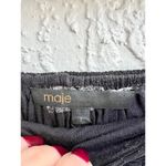 Maje  Jouet Printed Chiffon Smocked A-Line Mini Skirt Imprime Black Womens Sz 1/S Photo 6