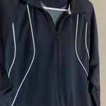 Nike Women's Activewear Striped Full Zip Track Jacket Black Medium Photo 2