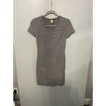 Old Navy  Gray V Neck Short Sleeve T Shirt Dress Women's Size Small Casual Basic Photo 4