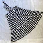 J. Crew Factory midi gingham skirt with fabulous bow. Black Size 0 Photo 2