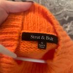 Ruby and Jenna Orange Knit Sweater Photo 4