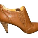 Audrey Brooke Avignon Ankle Boots Women’s 9 Tan Brown Leather Heeled Booties Photo 3
