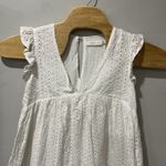 Mustard Seed  Dress Lace Ruffle Sleeves Lightweight Shorts Lined Small V Neck Photo 3