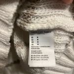 American Eagle  White and Beige Striped Sweater Med but Oversized w/large pocket Photo 3
