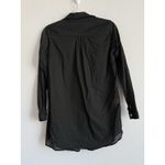 Vix Paula Hermanny  Women's Small Juliana Short Mini Cover Up Black Shirt Swim Photo 3