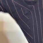 Escada Blue Stiped Pant 38 Womens Wool Business Casual Career Pockets Size M Photo 2